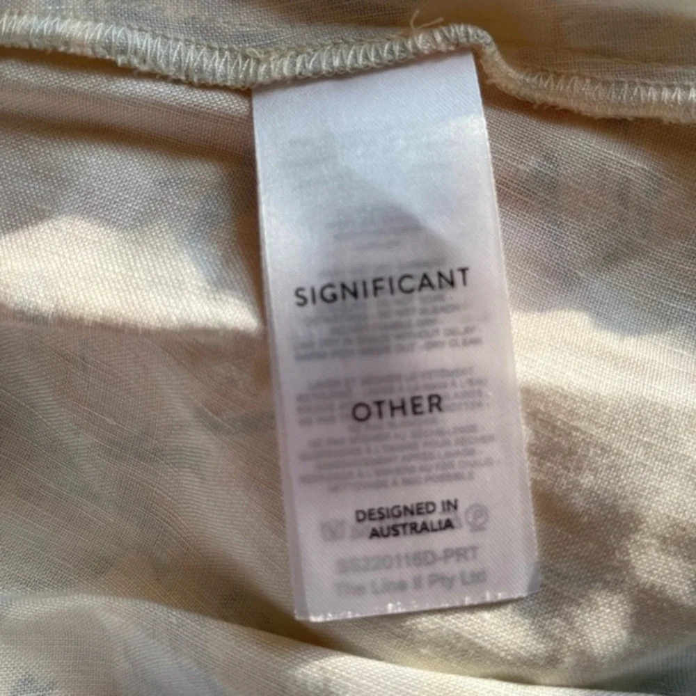 Significant Other Elina Maxi Dress Island Bouquet Floral Linen Open Back NWT 8 - Picture 12 of 14